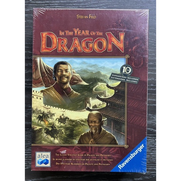 In The Year Of The Dragon Board Game, 10th Anniversary w/ Expansions, New